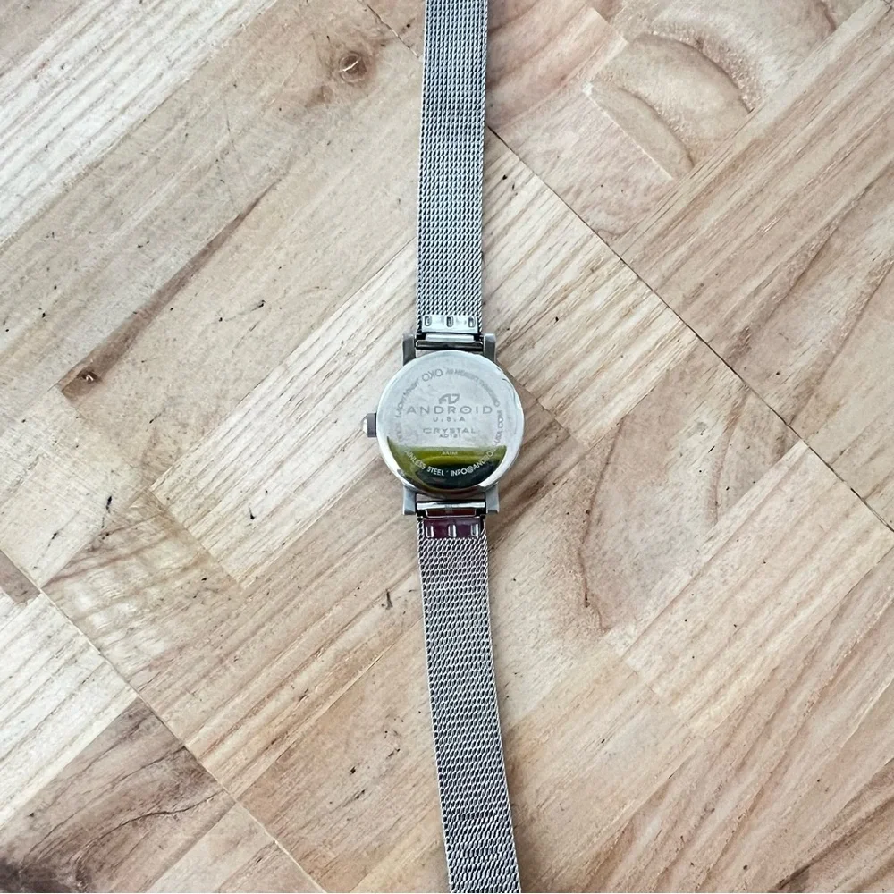 Android USA ladies Silver Tone color block Stainless Steel  display picture 1